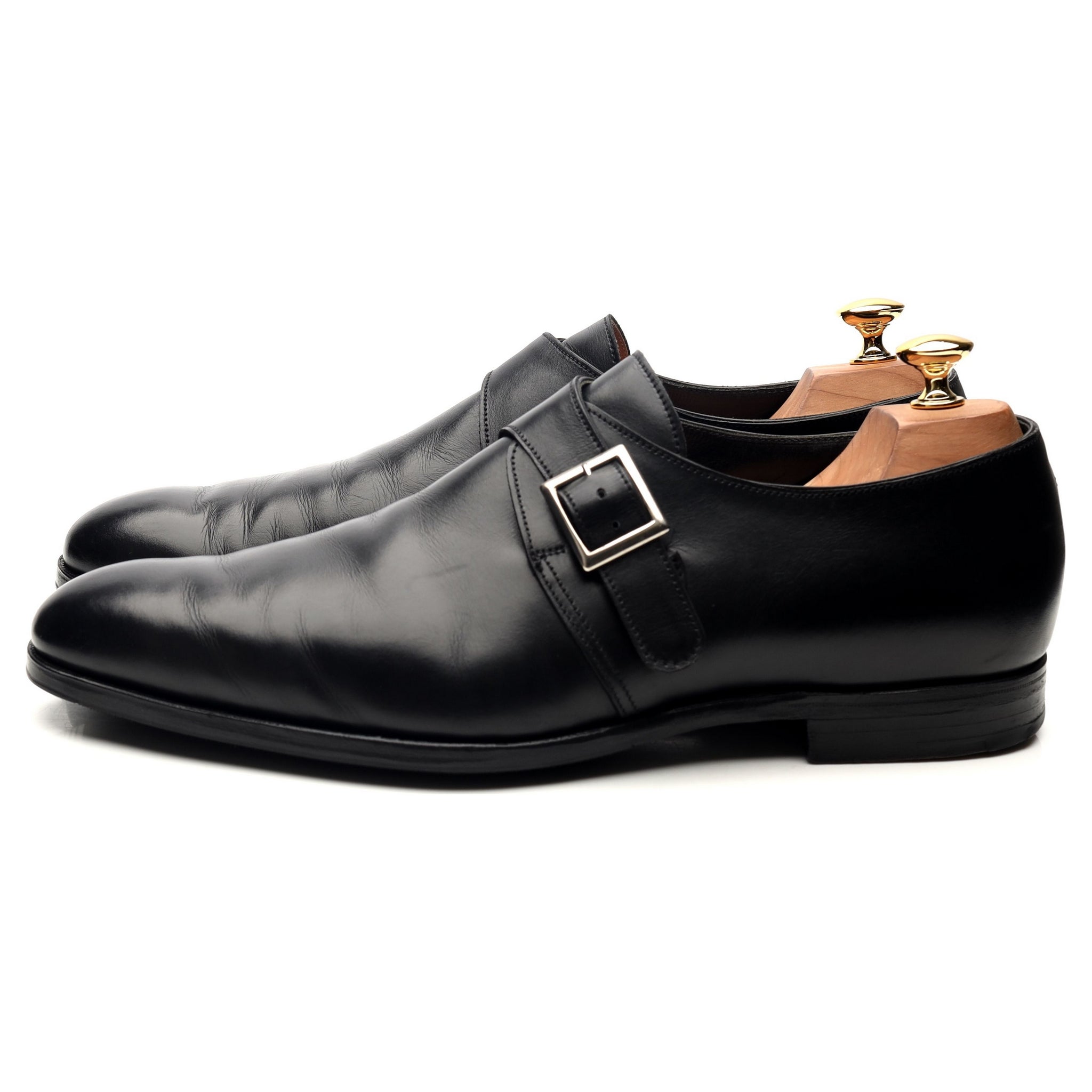 Crockett & Jones Savile 4 monk cuir noir UK 10