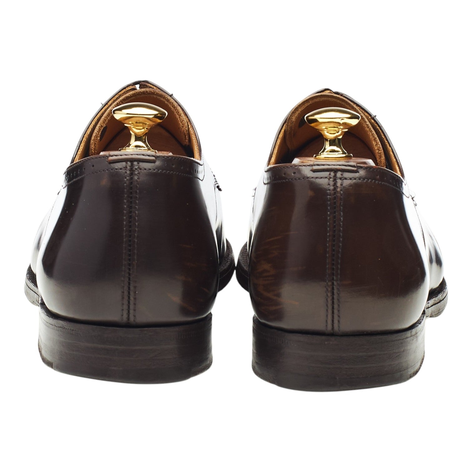 Church's derby brogues cuir marron foncé UK 10,5