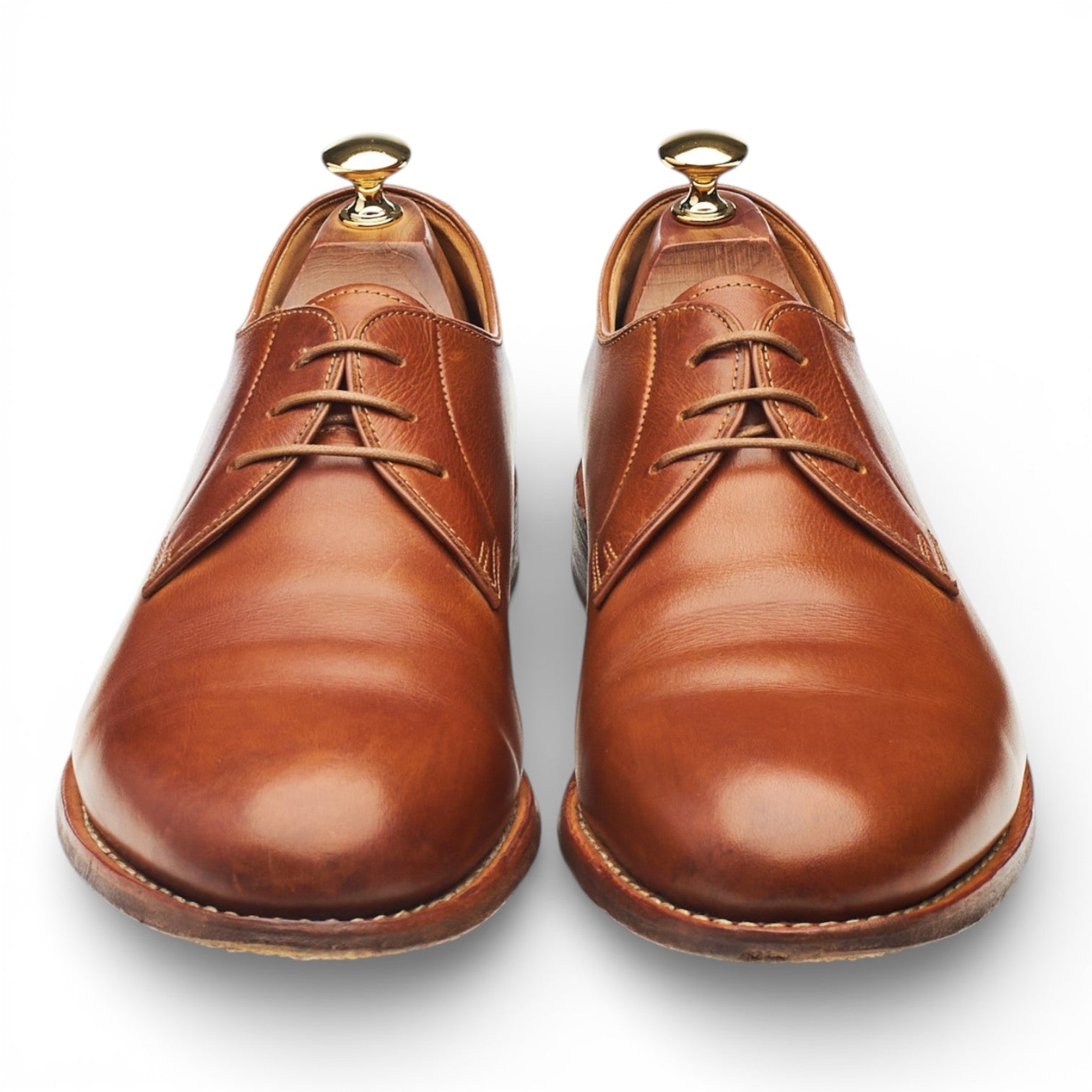 Paraboot Derby cuir marron tan 9.5 UK