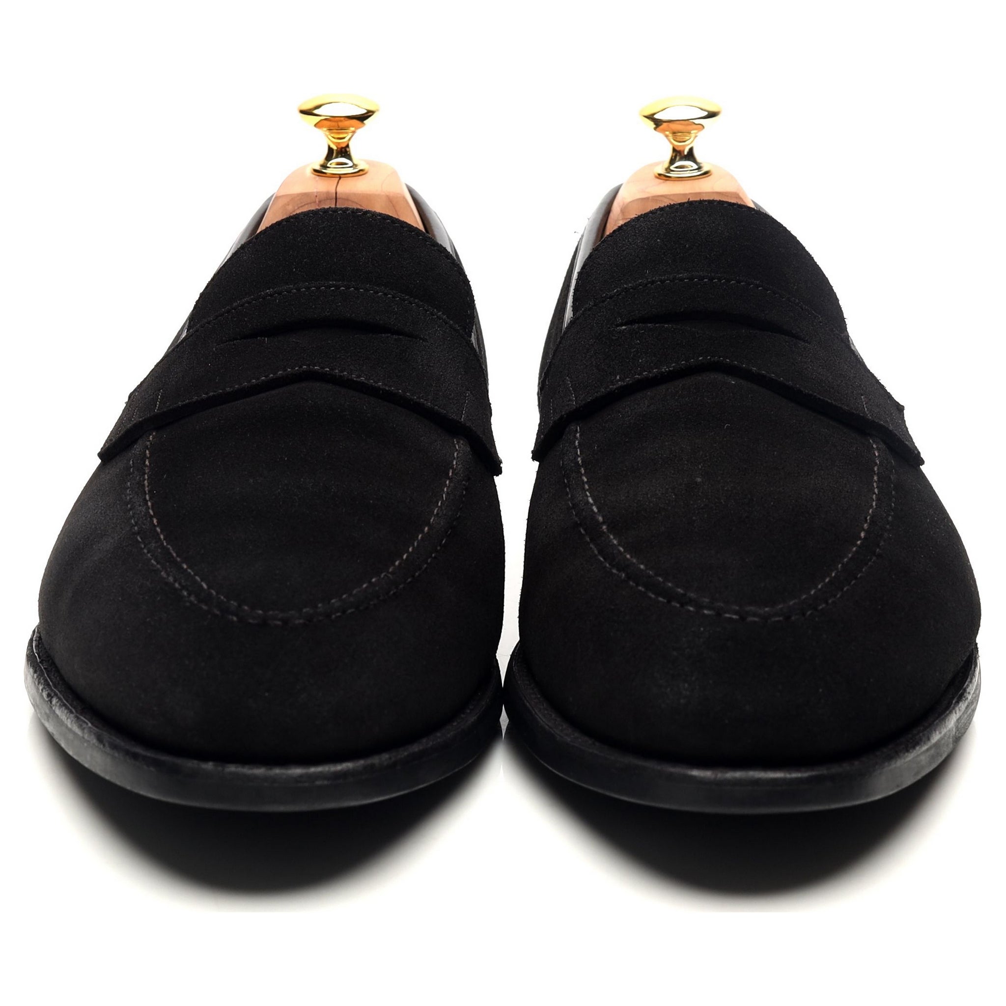 Crockett & Jones Sydney mocassins daim noir pointure UK 11