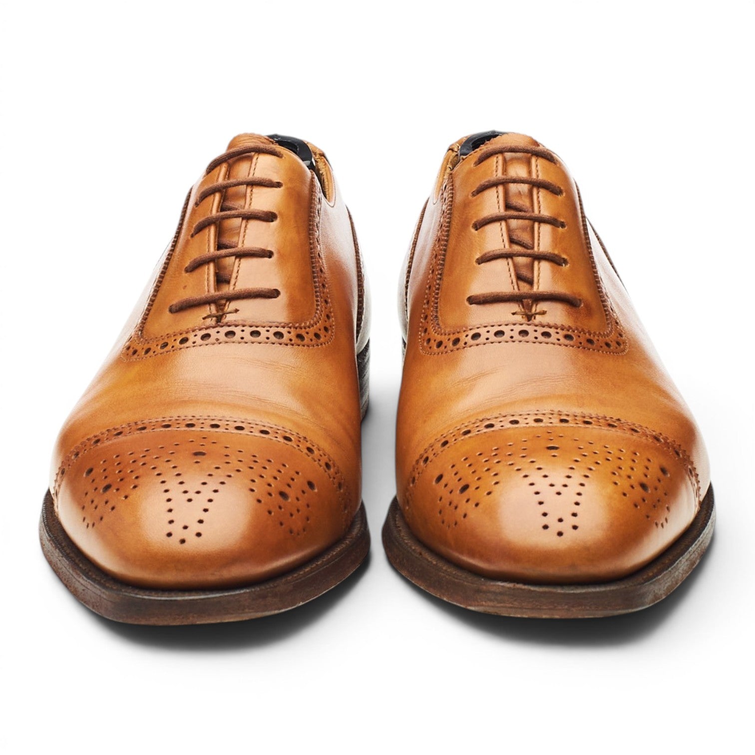 George Cleverley Oxford chaussures cuir marron pointure UK 7