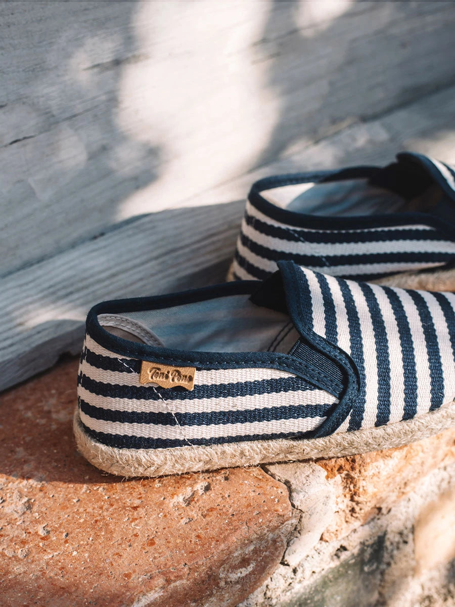 Toni Pons Elmer-DD espadrille enfant coton rayé