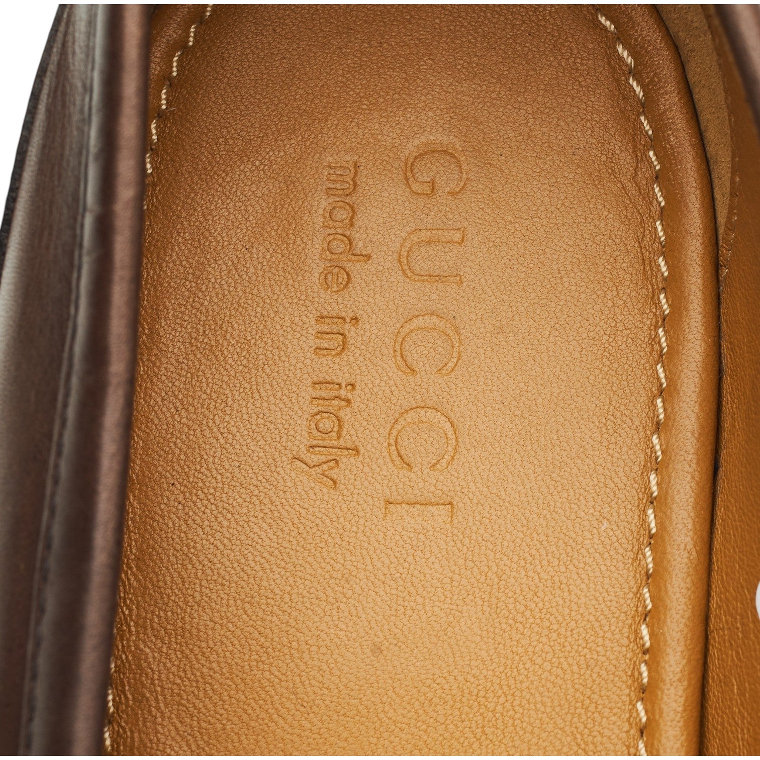Gucci Jordaan mocassin mors cuir marron 8,5 UK