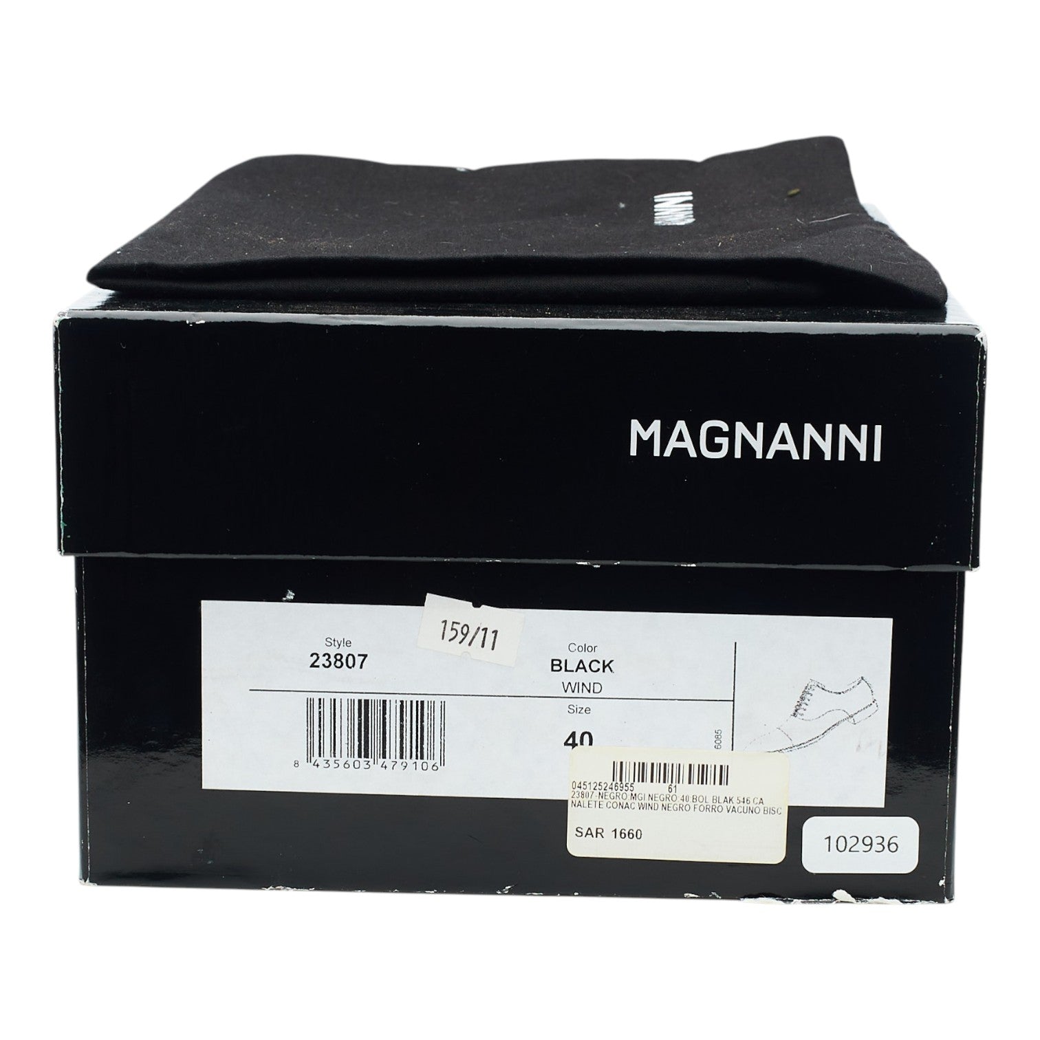 Magnanni 23807 oxford cuir noir 6