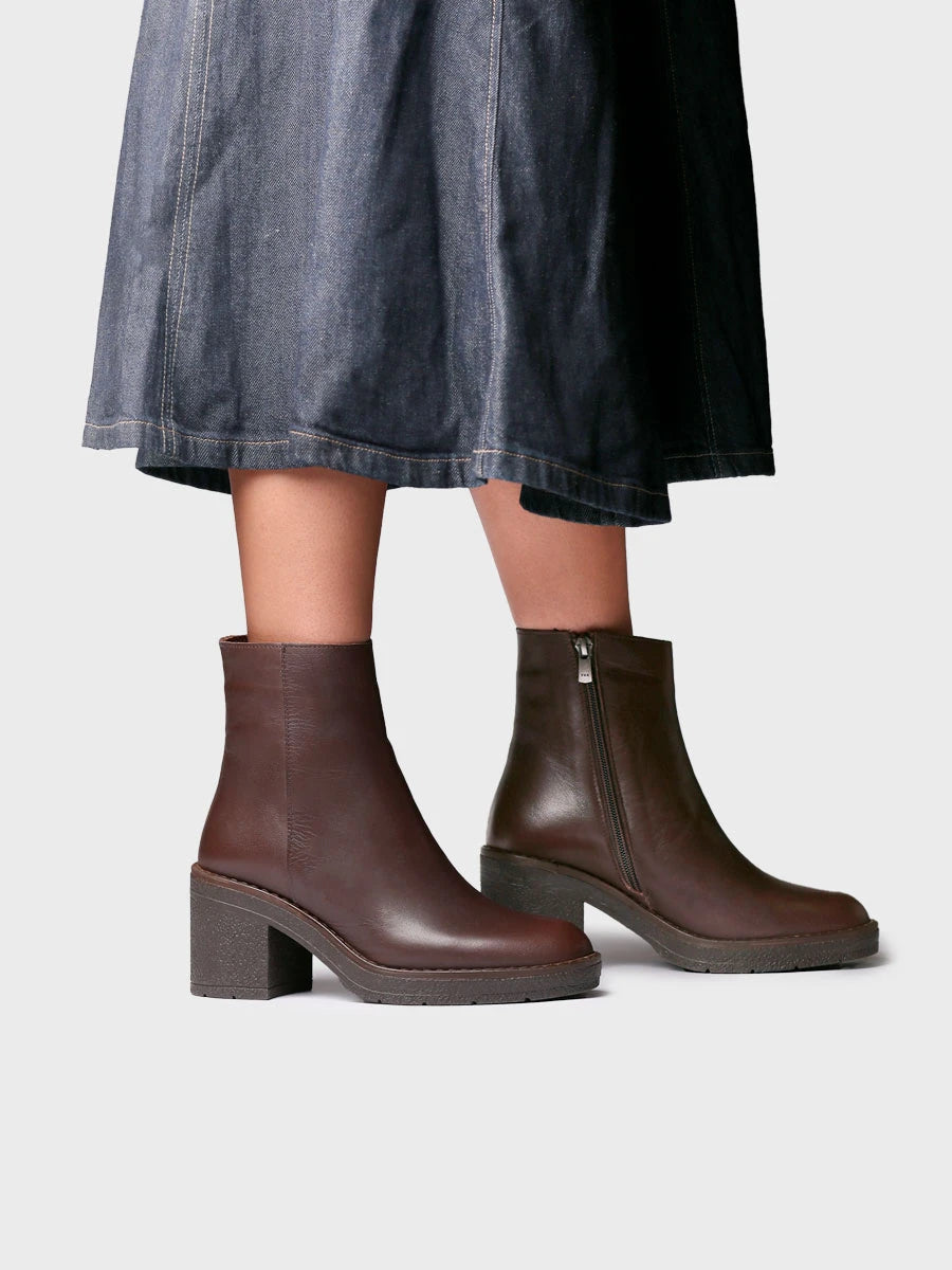 Toni Pons Prades-P bottines cuir femme zip talon