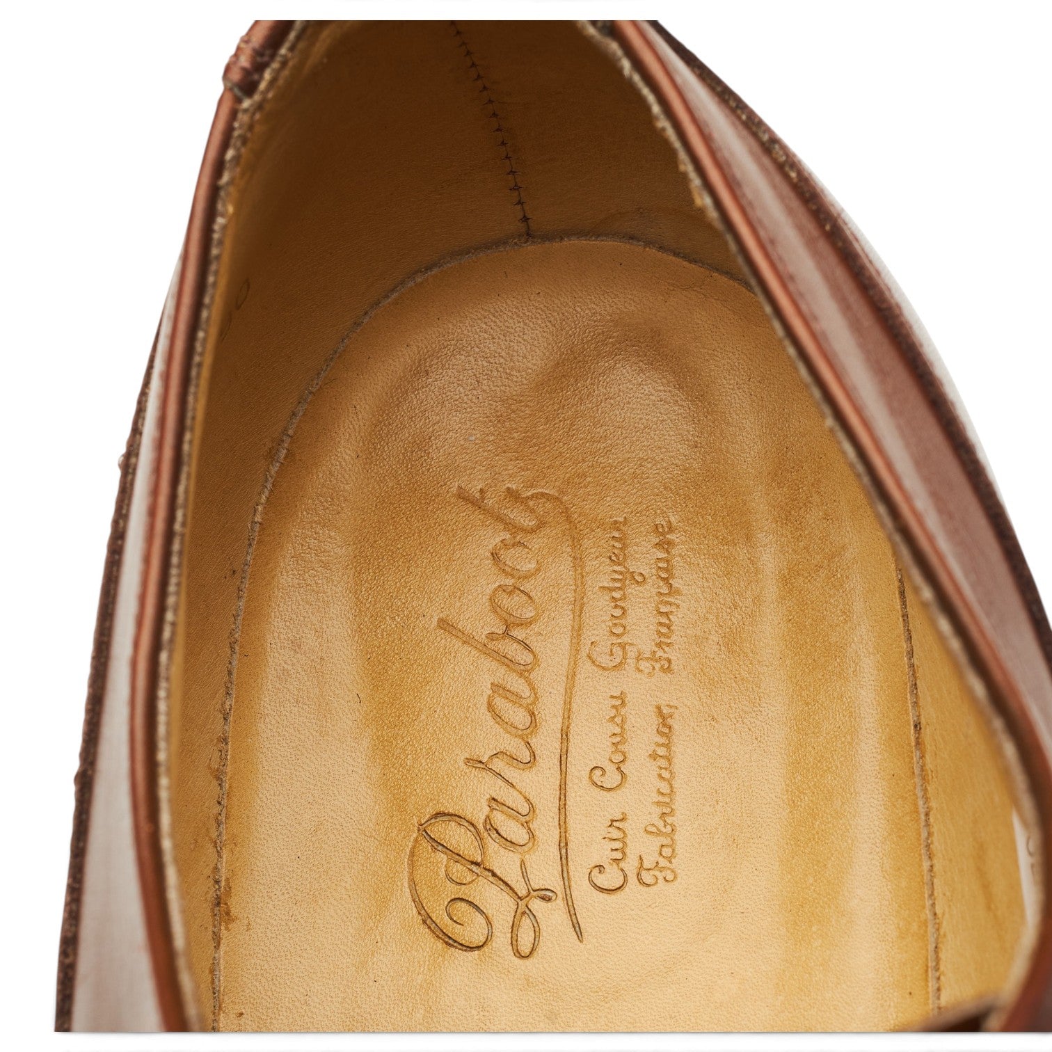 Paraboot Chambord derby cuir marron pointure UK 9