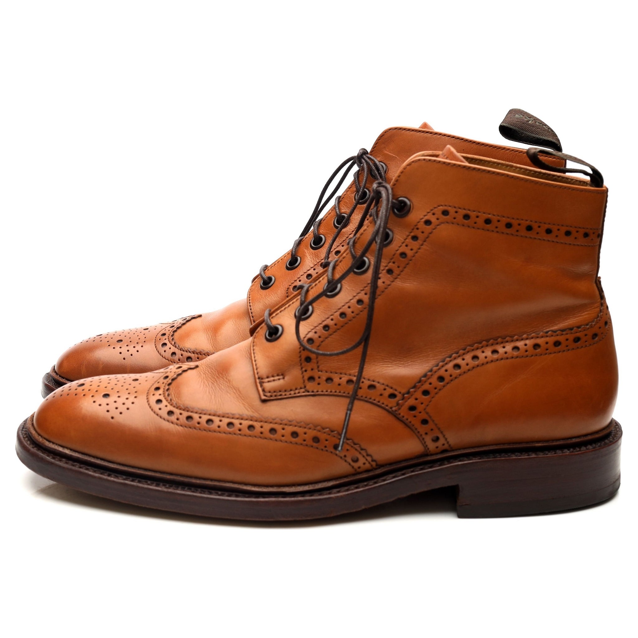 Loake 1880 Burford 2 bottines brogue cuir marron 9 UK