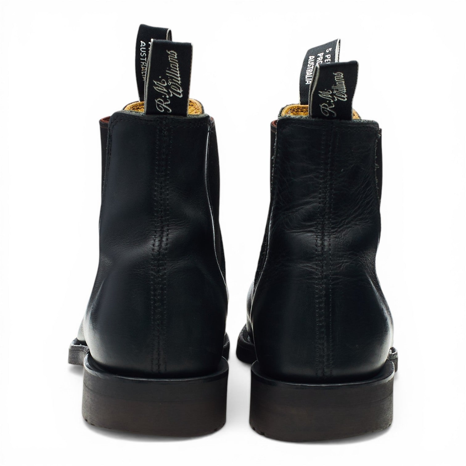 R.M. Williams Comfort Turnout Bottines chelsea cuir noir UK 7.5