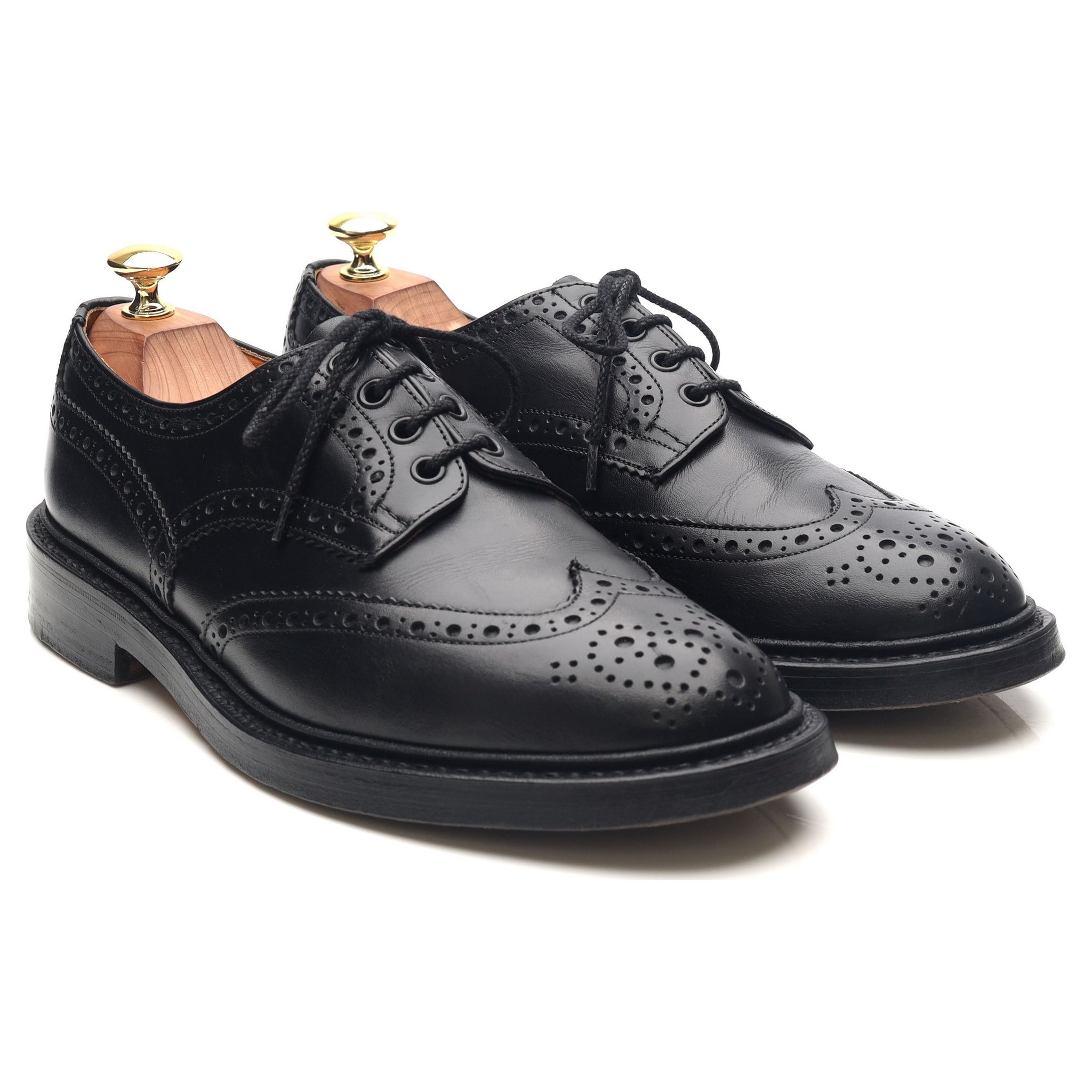 Tricker's Keswick Derby brogue cuir noir 8.5