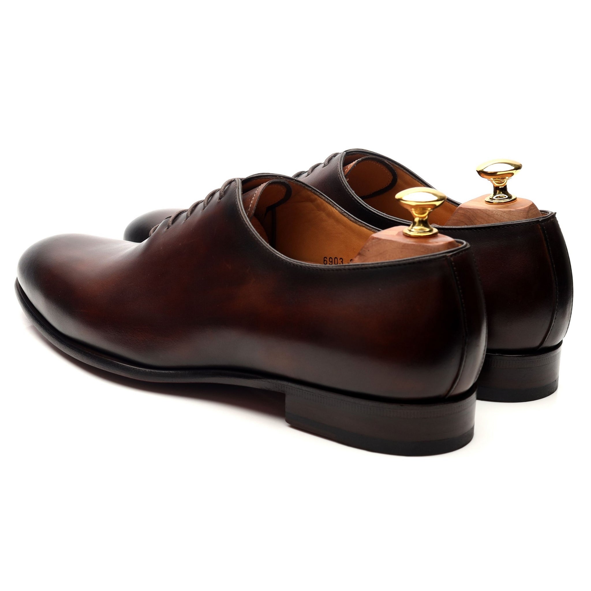 Carlos Santos Damien oxford cuir marron UK 9.5