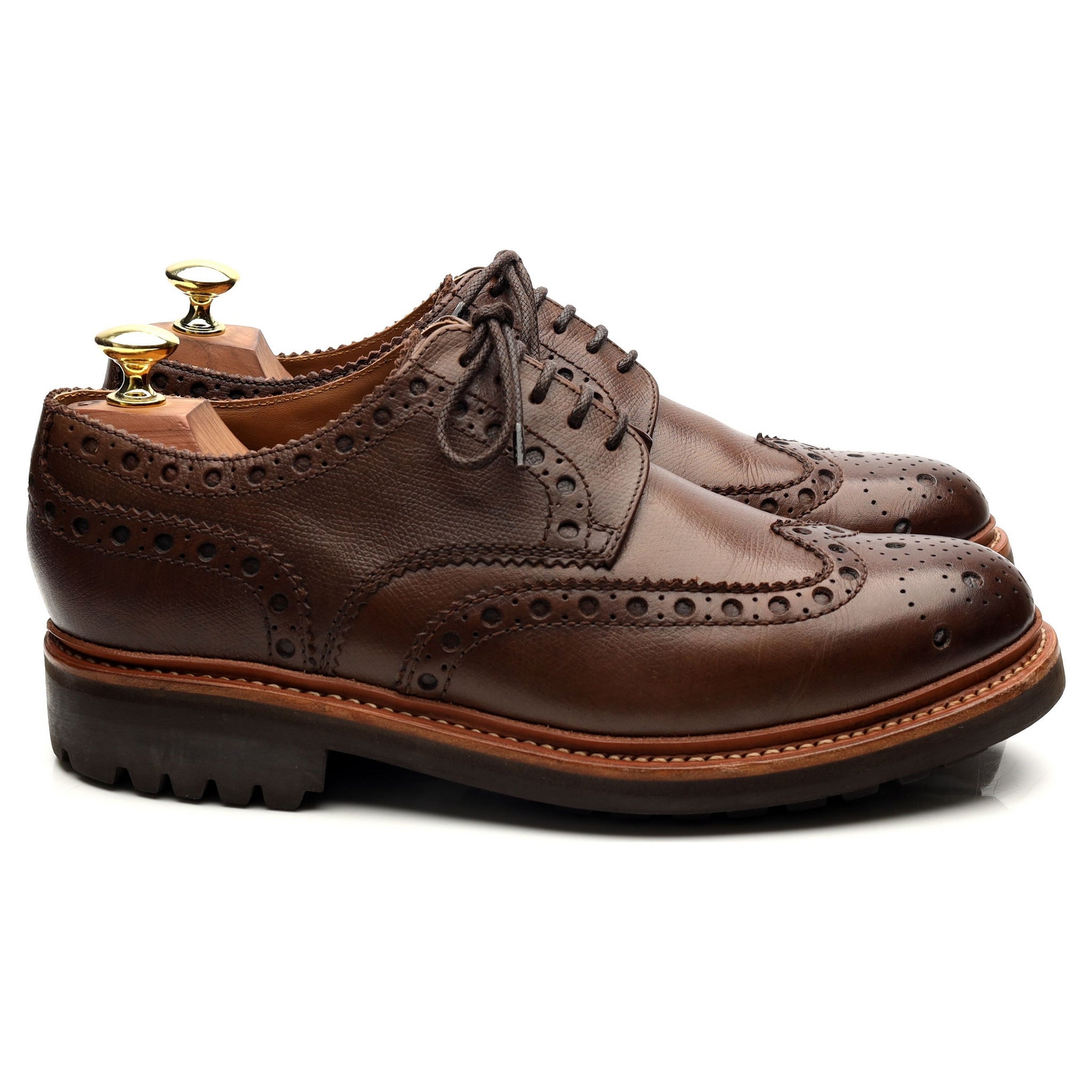 Grenson Archie derby cuir marron UK 7.5