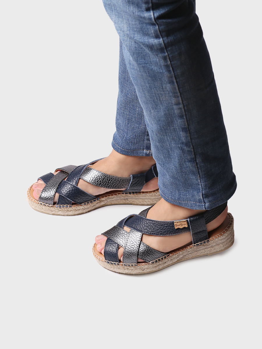 Toni Pons Elia-BG espadrilles cuir compensées 3,5 cm