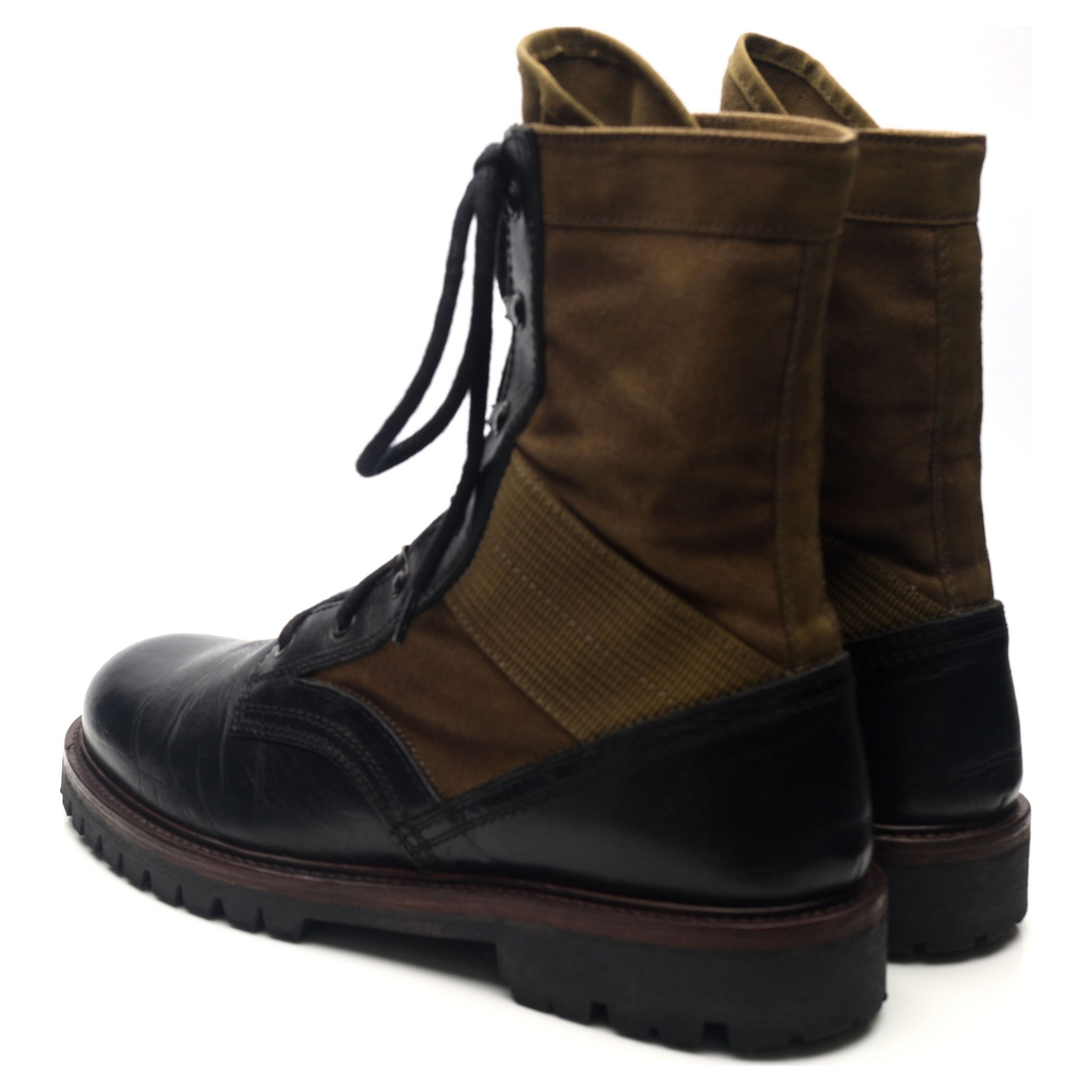 Belsaff Trooper boots combat cuir noir UK 10
