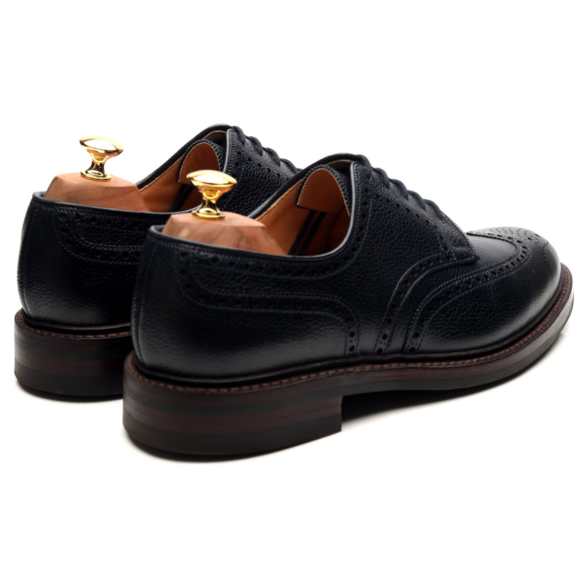 Crockett & Jones Pembroke derby cuir bleu UK 9,5