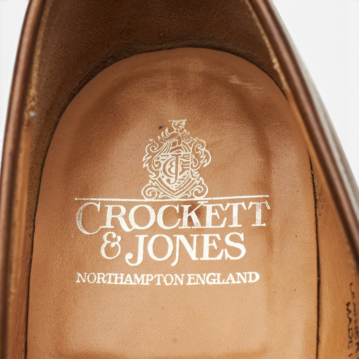 Crockett & Jones Sydney mocassins cuir marron UK 9.5 semelle gomme