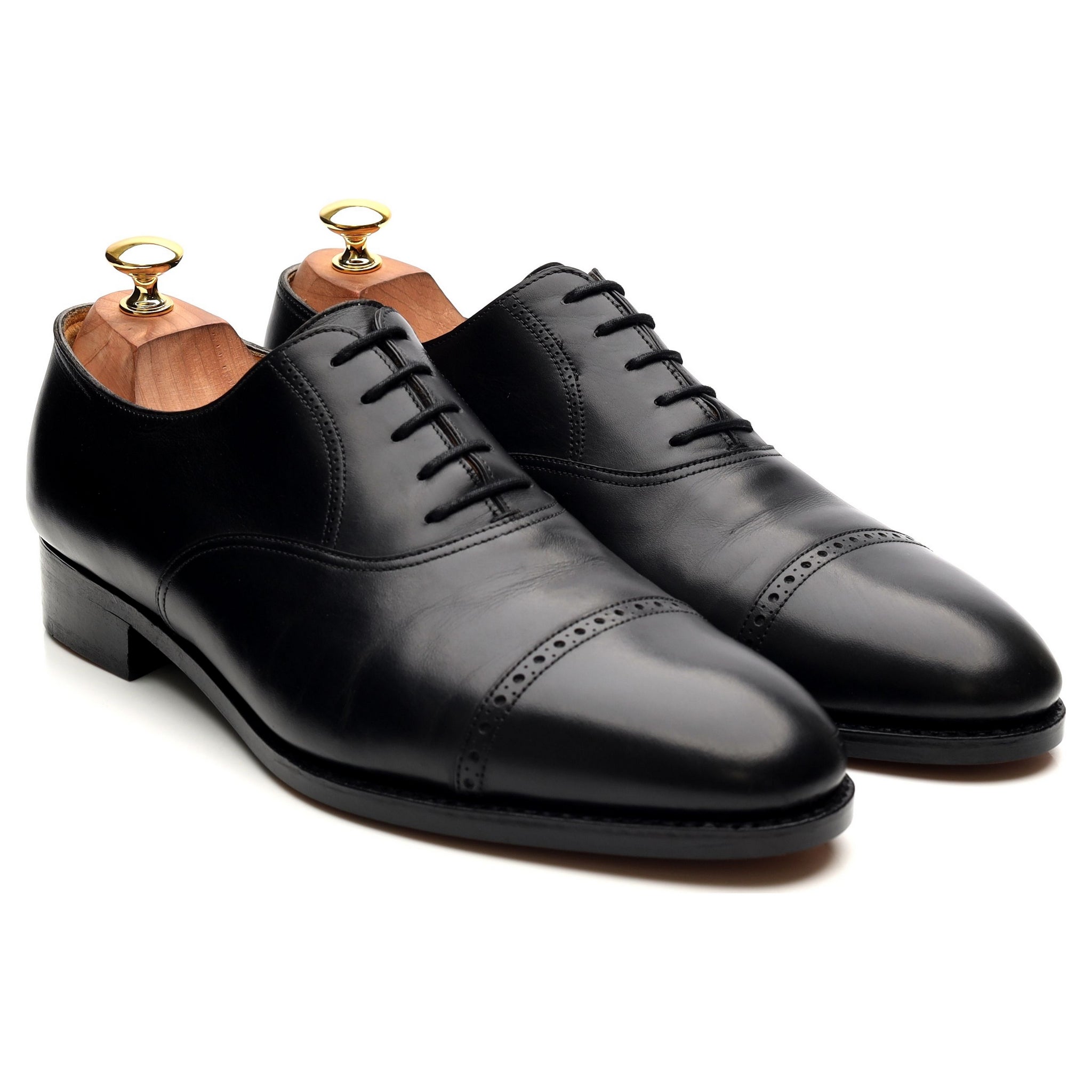 John Lobb Philip richelieu cuir noir UK 10