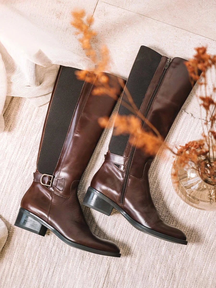 Toni Pons Tacoma-P botte haute femme cuir marron