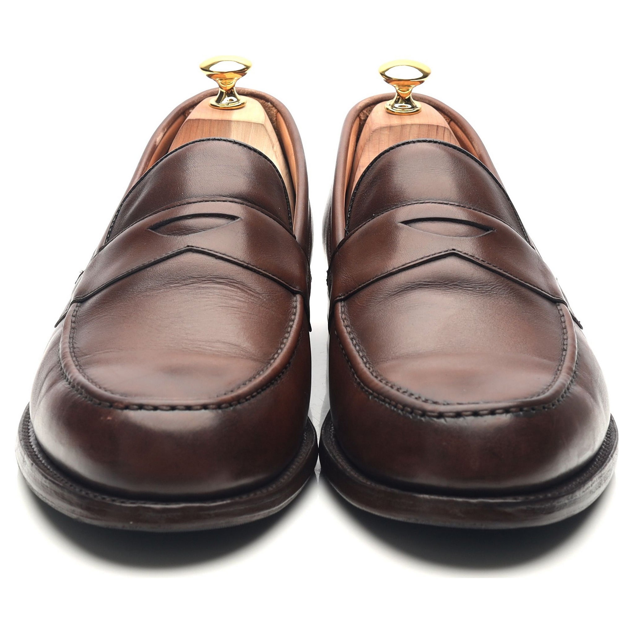 Cheaney Hudson mocassins cuir marron foncé 11 UK