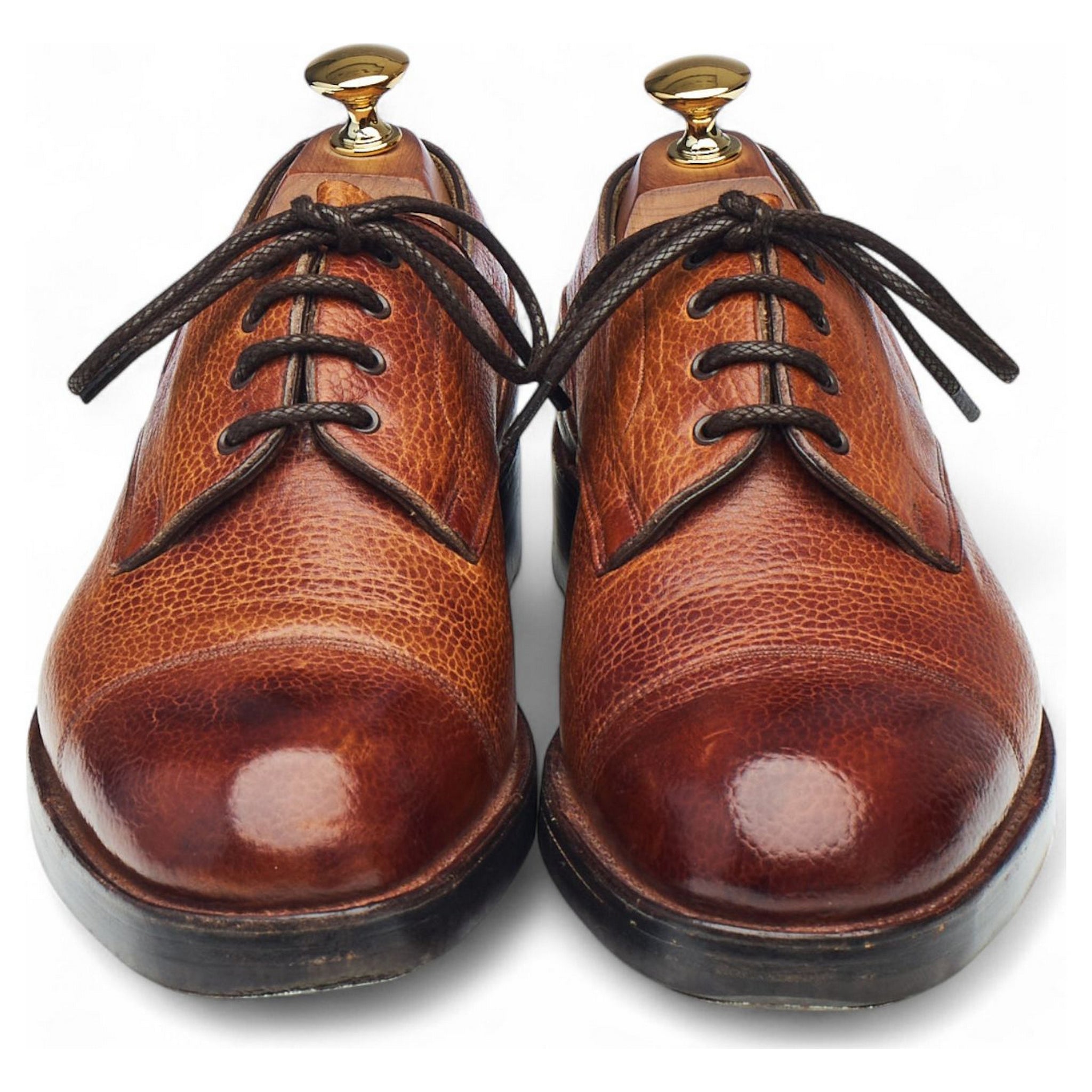 Edward Green derby cuir grain marron UK 6,5