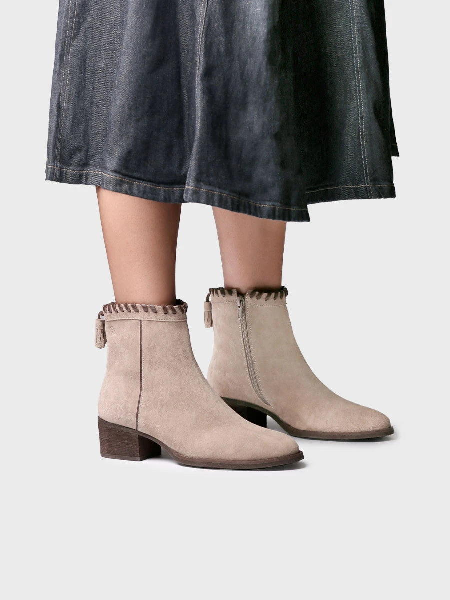 Toni Pons Paterna-SY Bottine Femme Suède Talon 4,5 cm