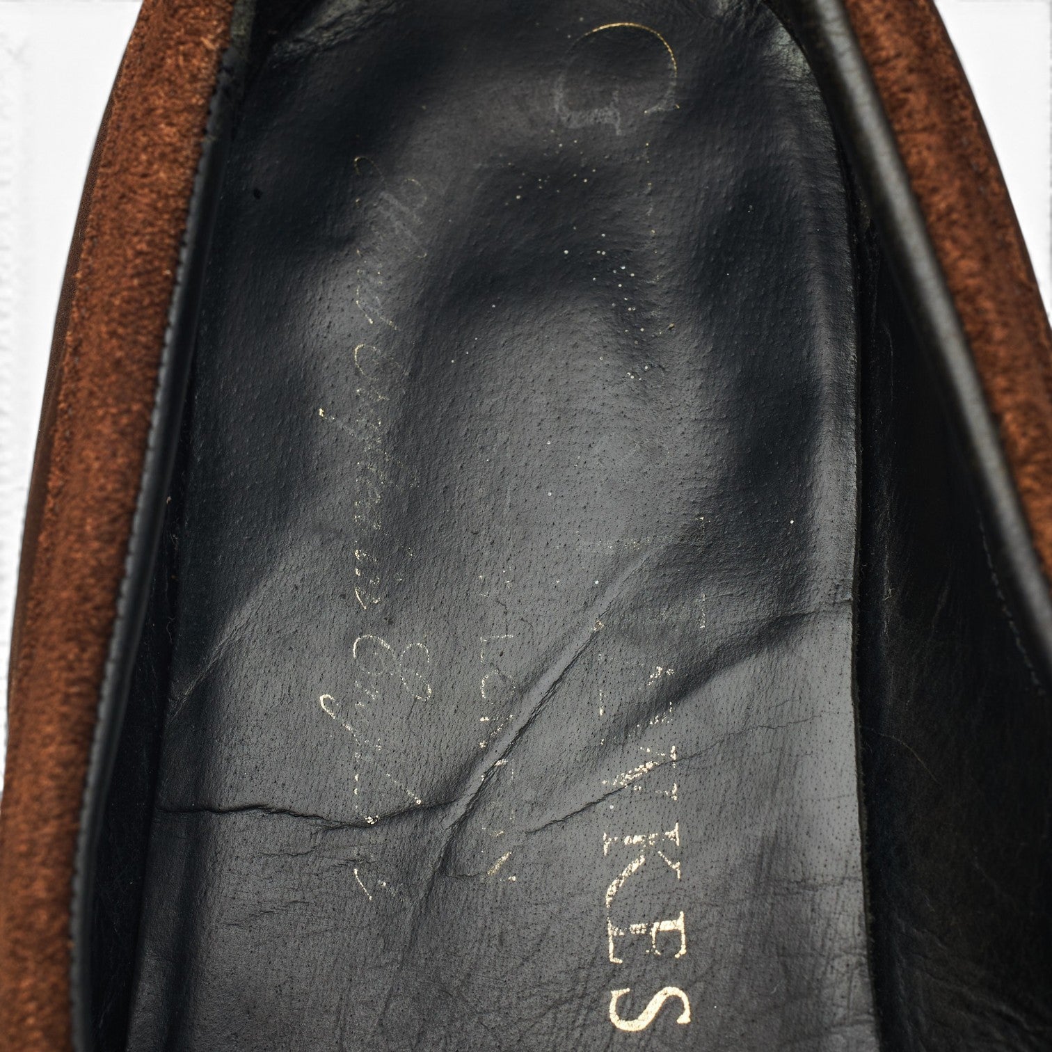 Gieves & Hawkes mocassins marron foncé UK 9 suède