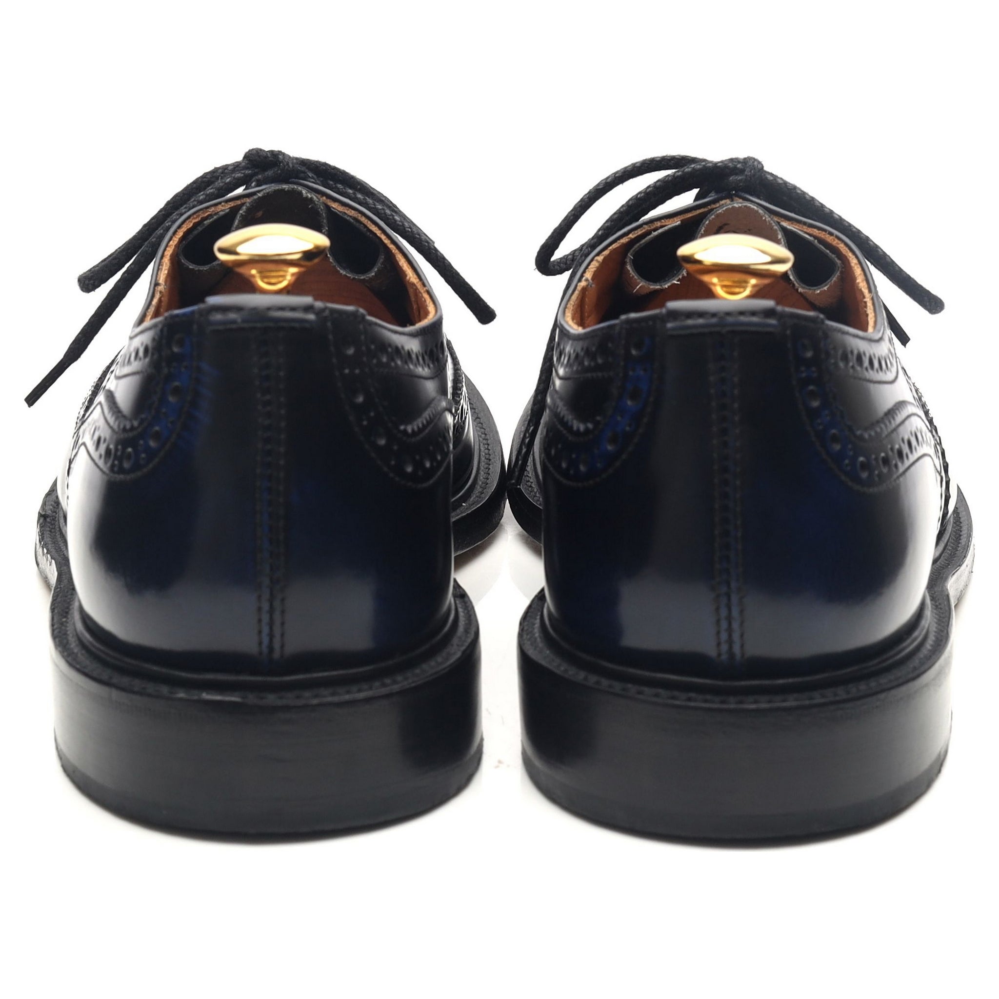 Tricker's Bourton derby cuir bleu marine UK 9.5