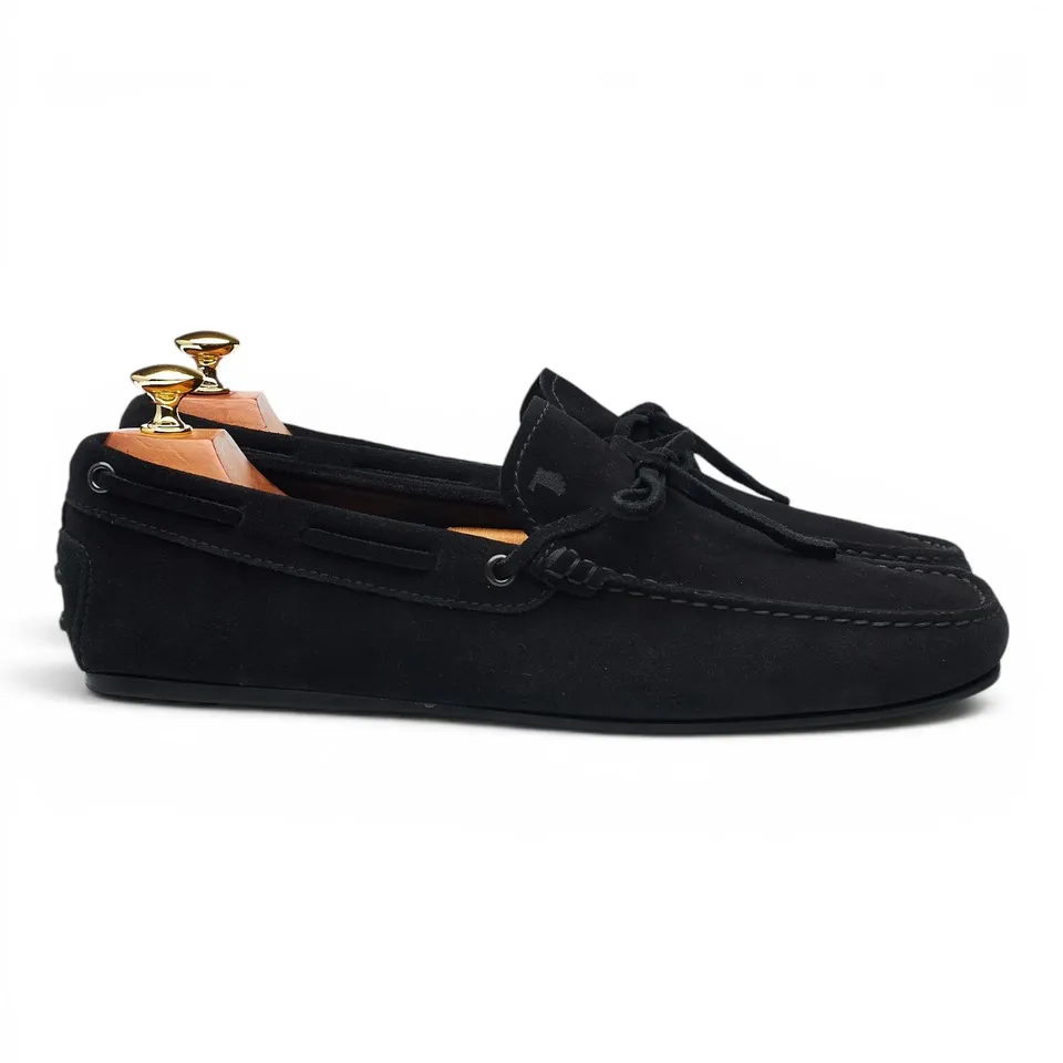 Tod’s Gommino mocassins driving daim noir UK 9