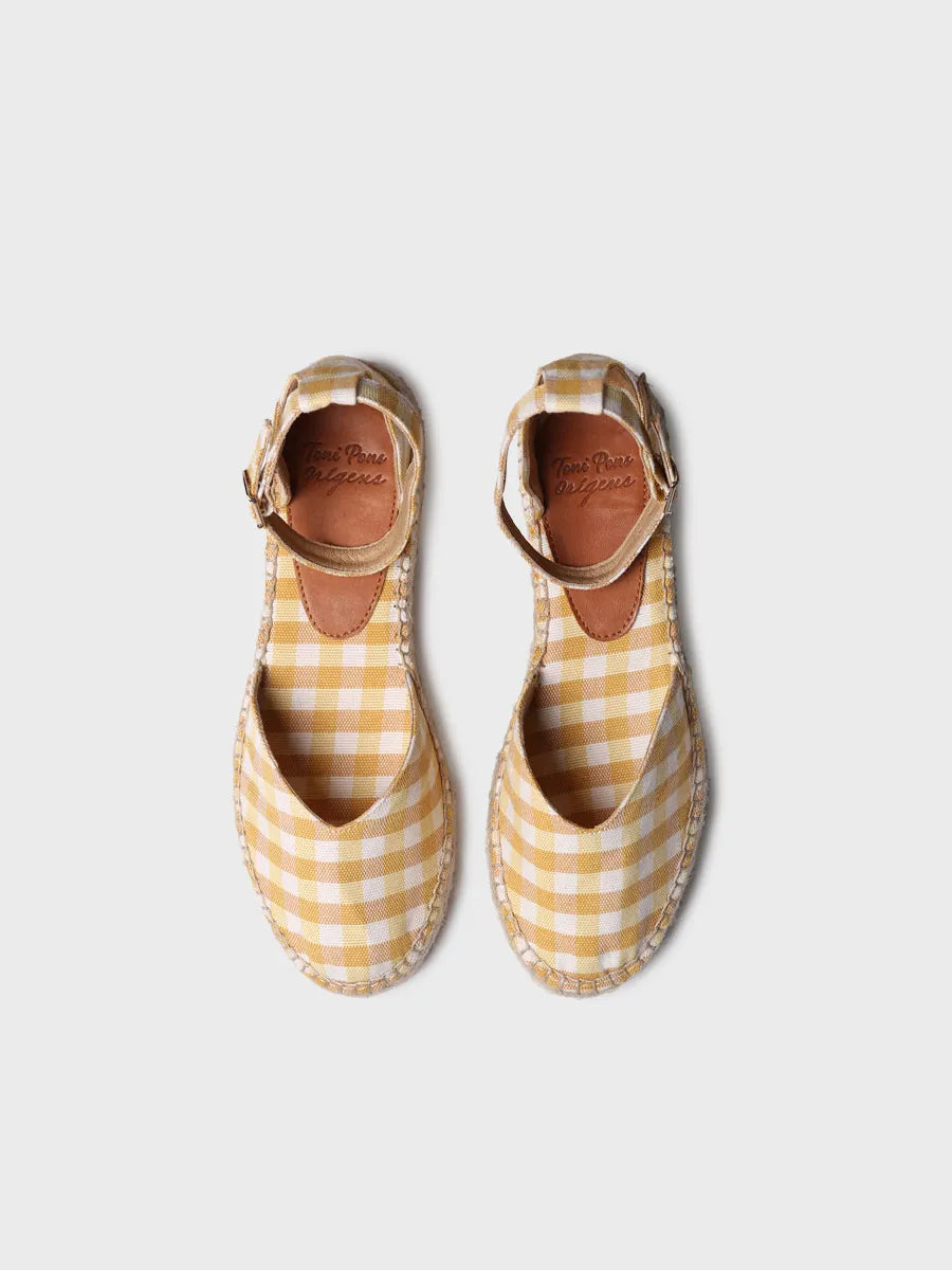 TONI PONS NURI-VH espadrille femme vichy plate