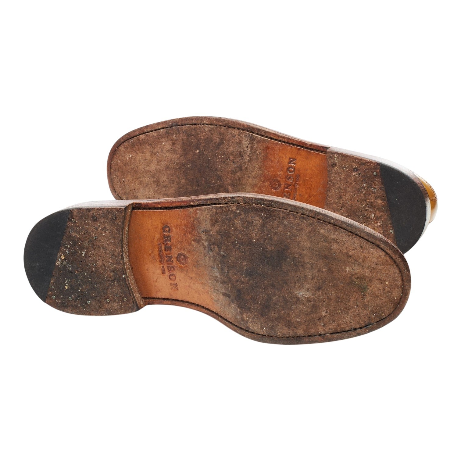 Grenson Sid derby cuir camel UK 8 semelle cuir
