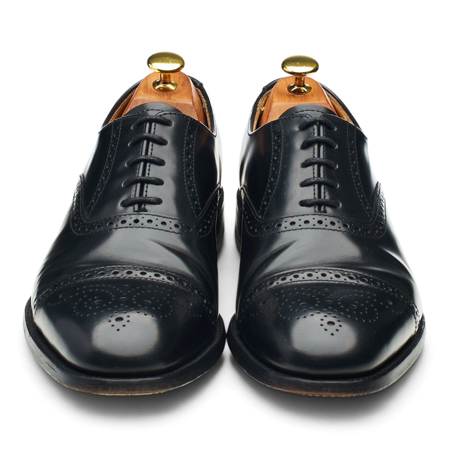 Loake Oban richelieu brogues cuir noir UK 8,5