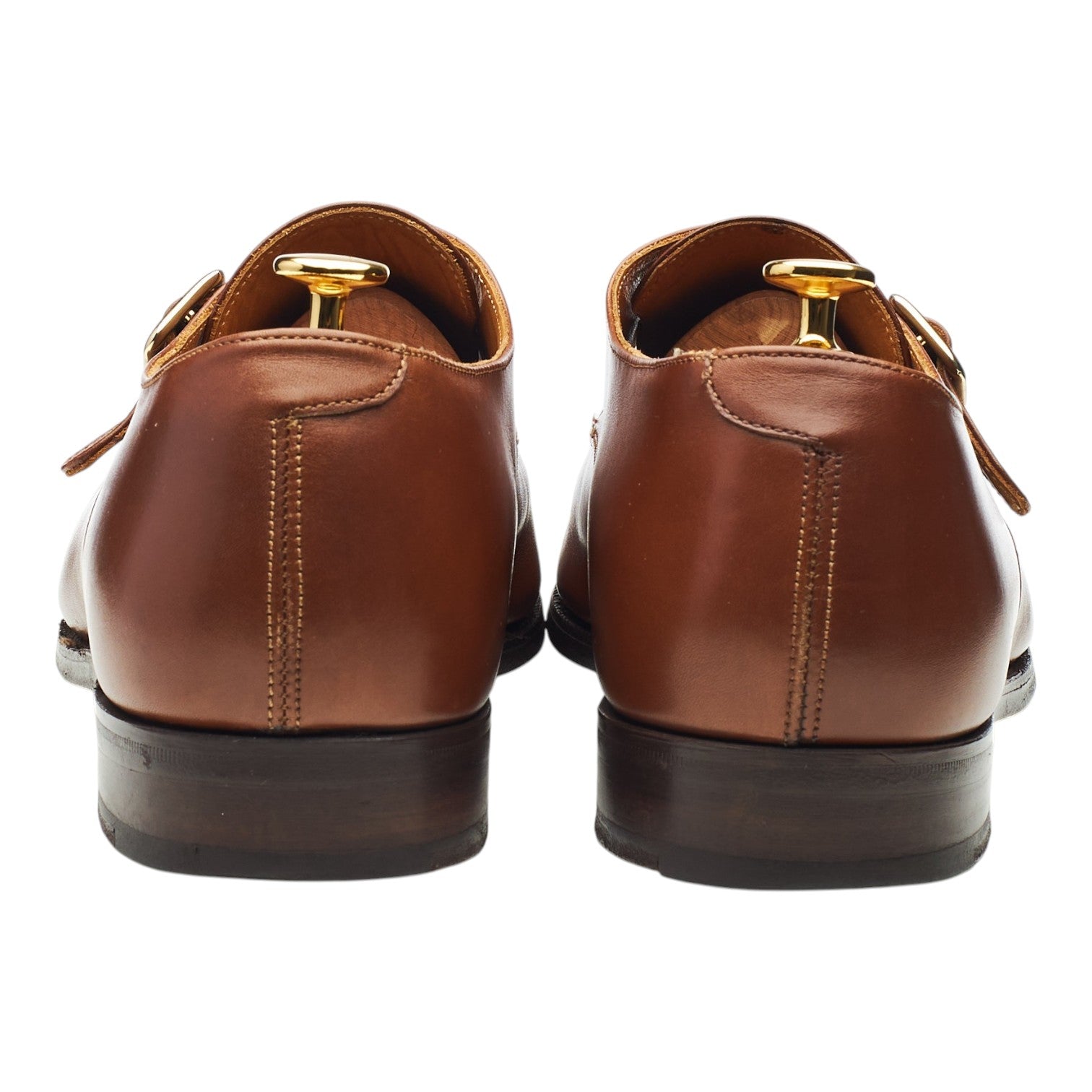 Tricker’s Mayfair monks cuir cognac 13 mariage