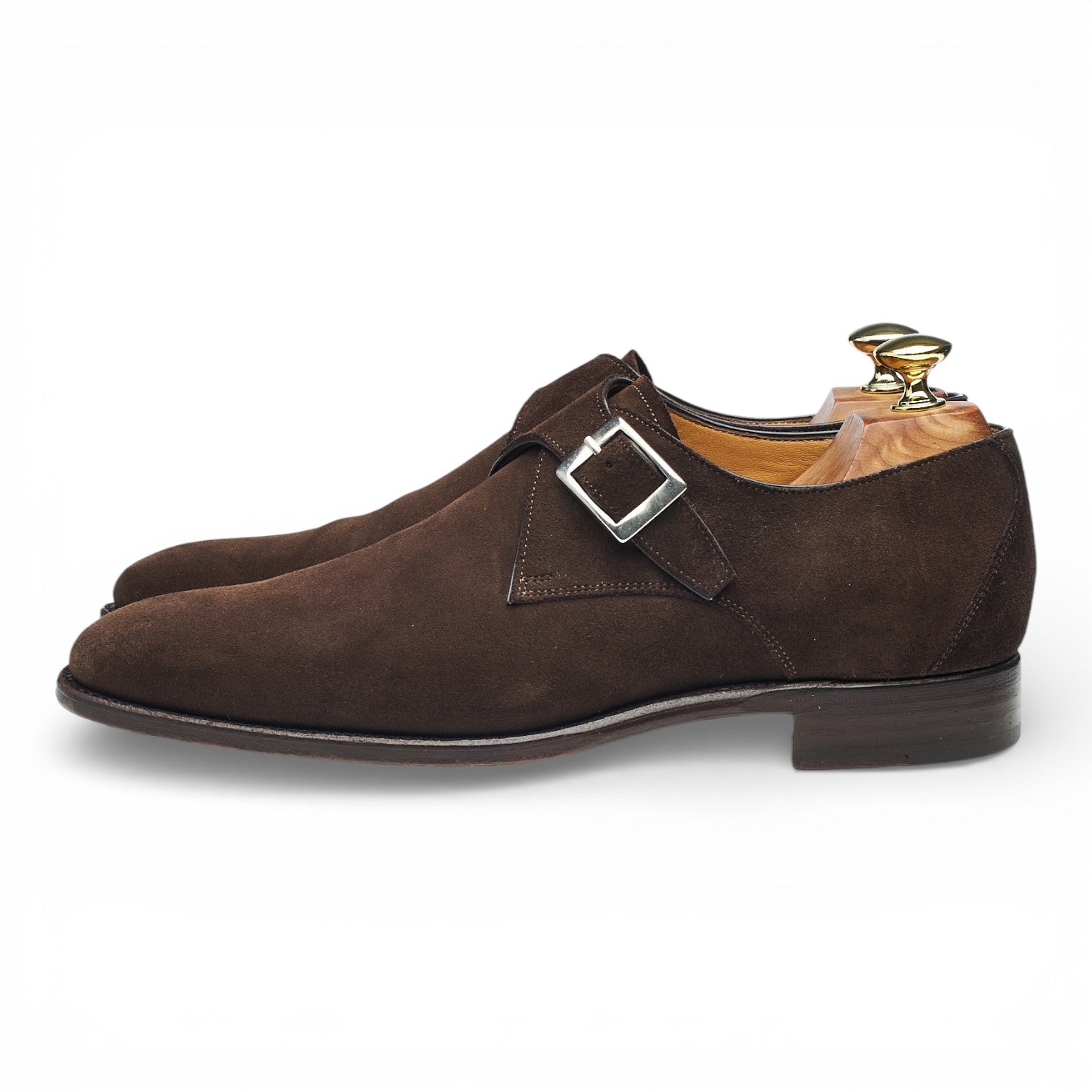 Carlos Santos Gareth 6307 monk suède marron UK 6.5