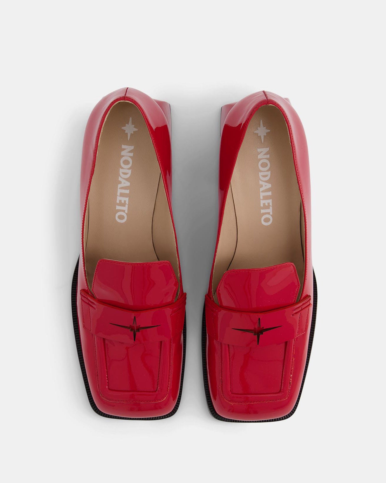 Nodaleto Bulla Cara ballerines rouge talon 5 cm