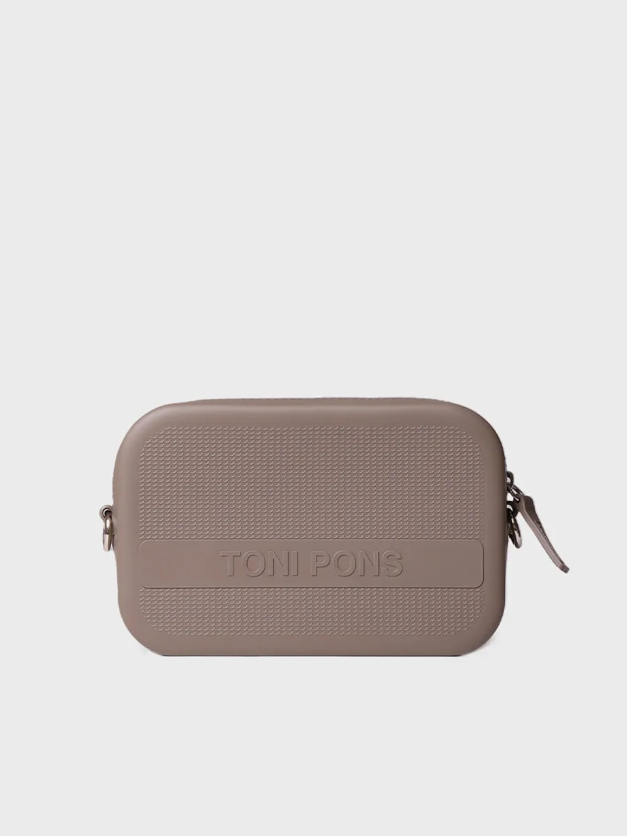 Toni Pons Ginger sac bandoulière femme taupe caoutchouc