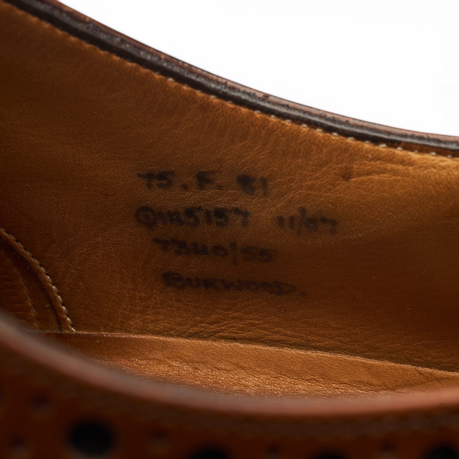 Church's Burwood richelieu brogue cuir tabac UK 7.5 cuir