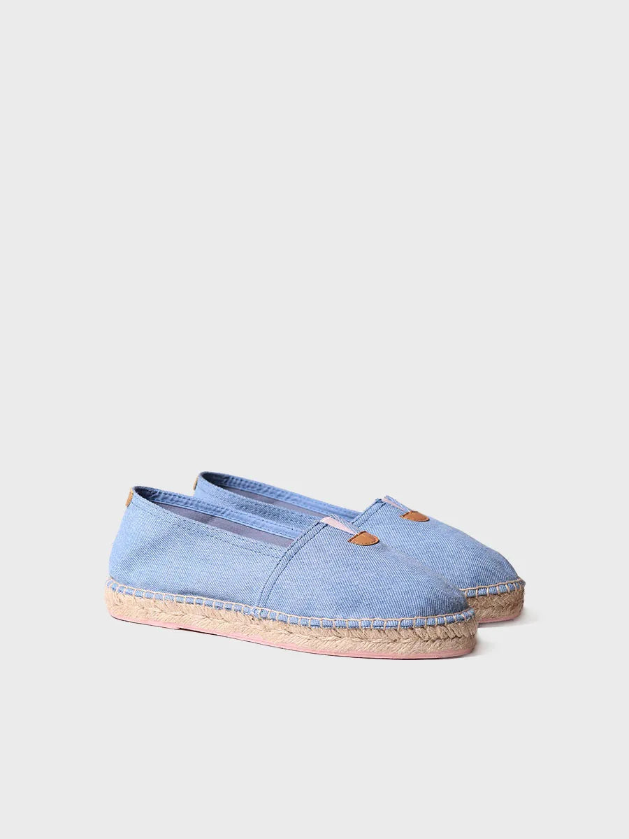 Toni Pons Blanes-GS espadrille unisexe toile bleu ciel