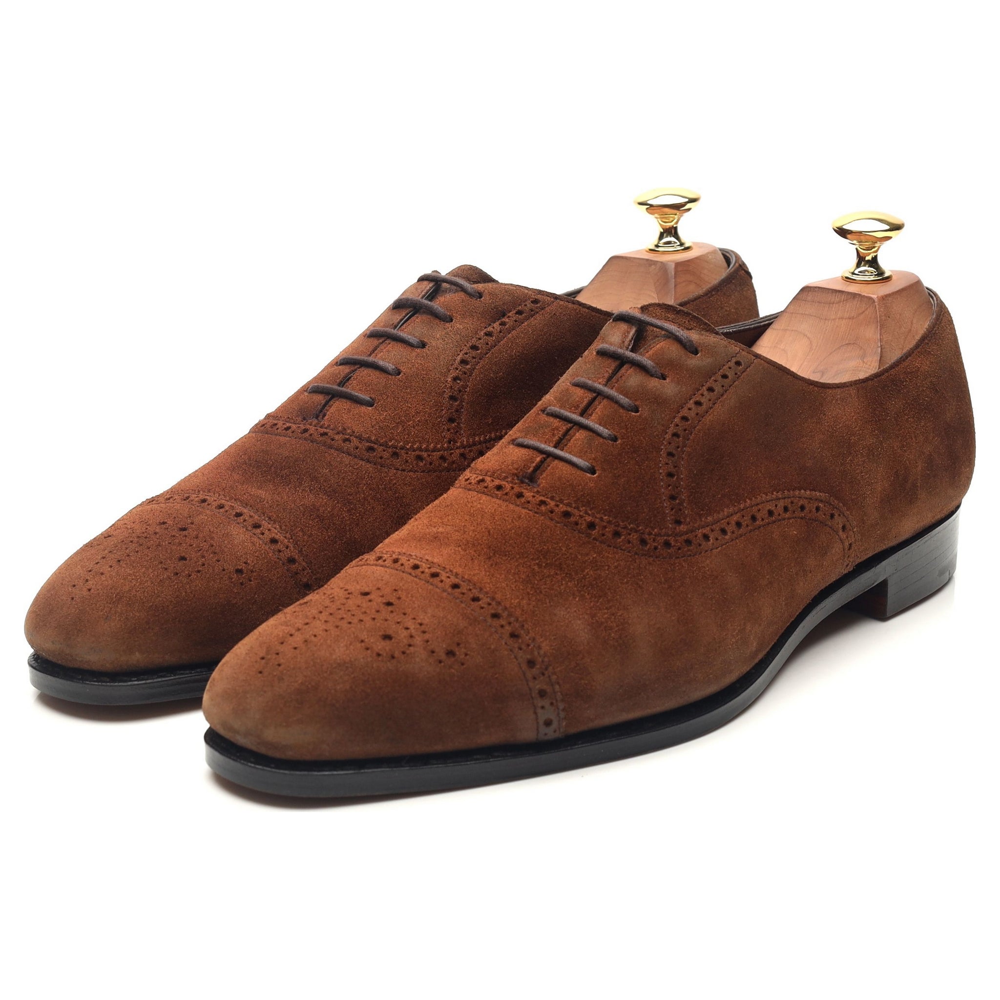 Edward Green Asquith oxford daim marron 9.5