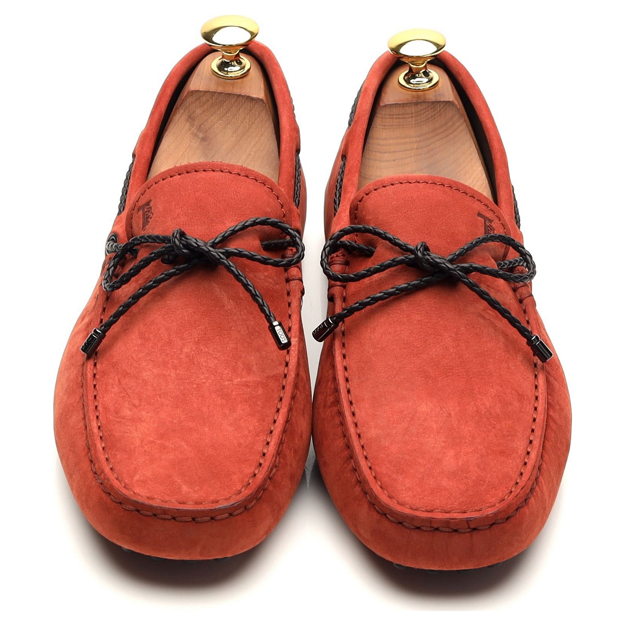 Tod's Gommino mocassin nubuck orange pointure UK 6
