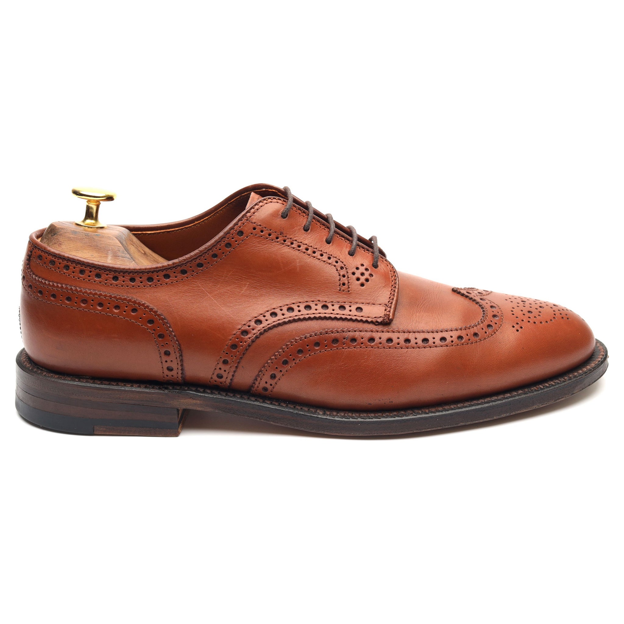 Alden 966 derby brogue cuir marron pointure UK 7.5