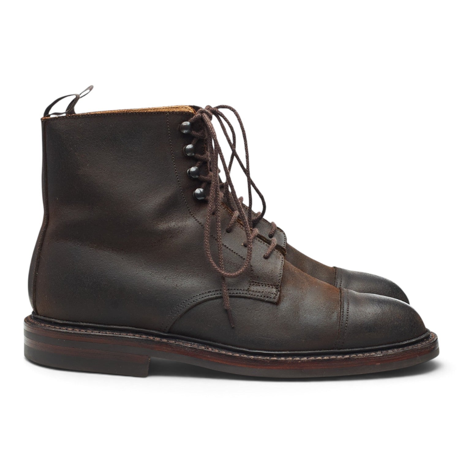Crockett & Jones Coniston boots suède marron UK 6