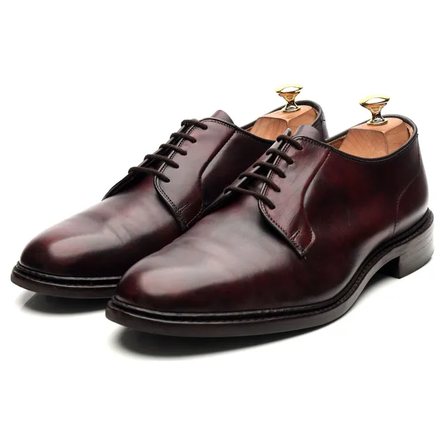 Trickers Robert derby cuir bordeaux UK 10