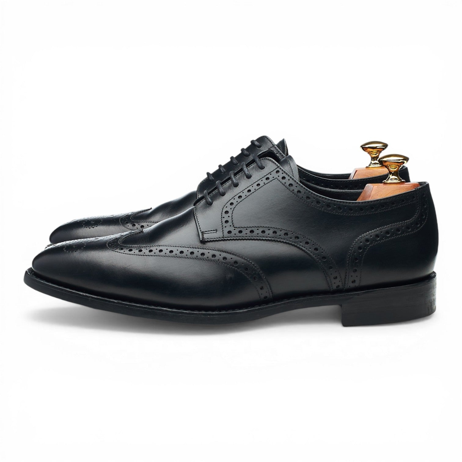 Loake 1880 Wembley derby brogues cuir noir UK 8.5 G