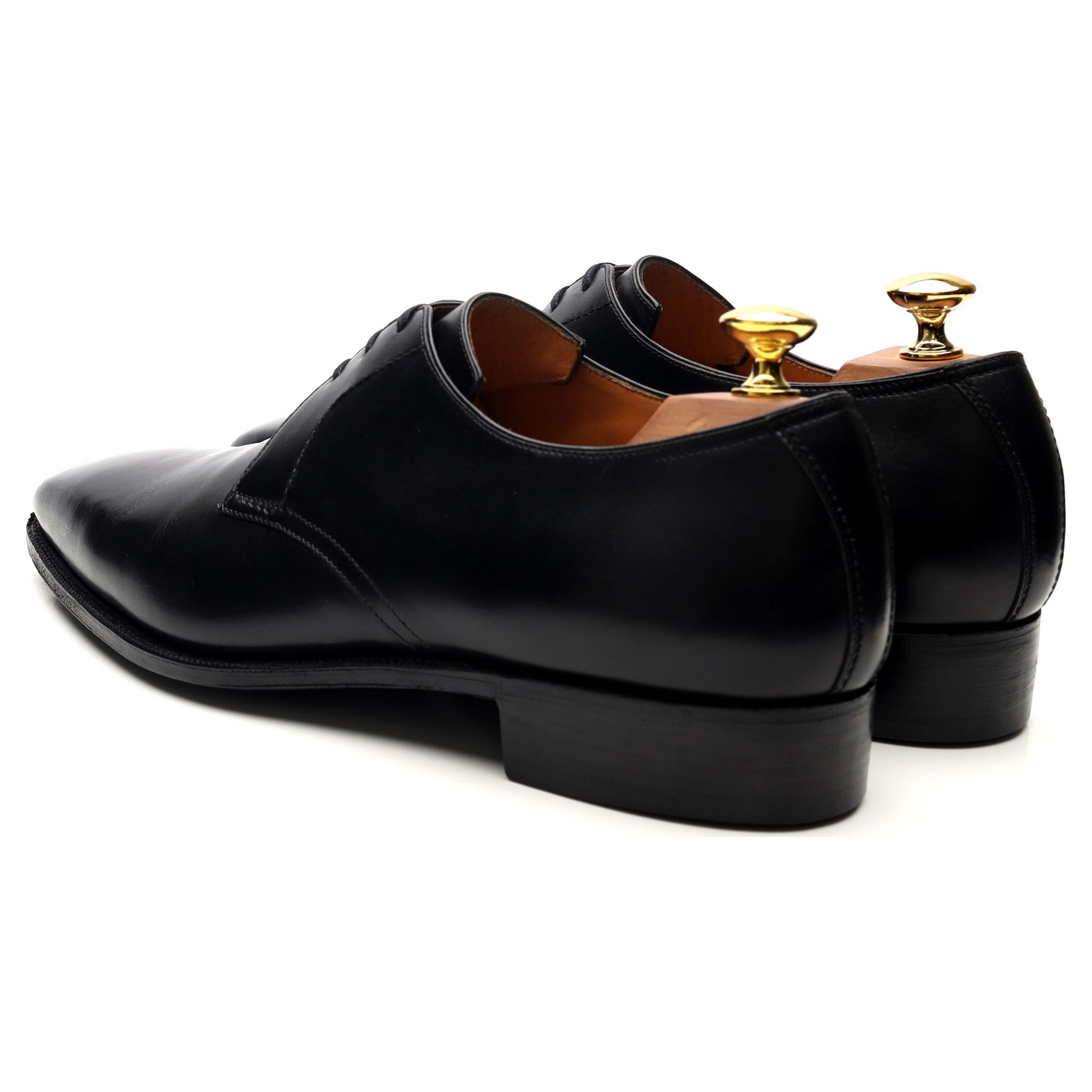 Corthay Sergio derby cuir noir UK 8,5 lisse
