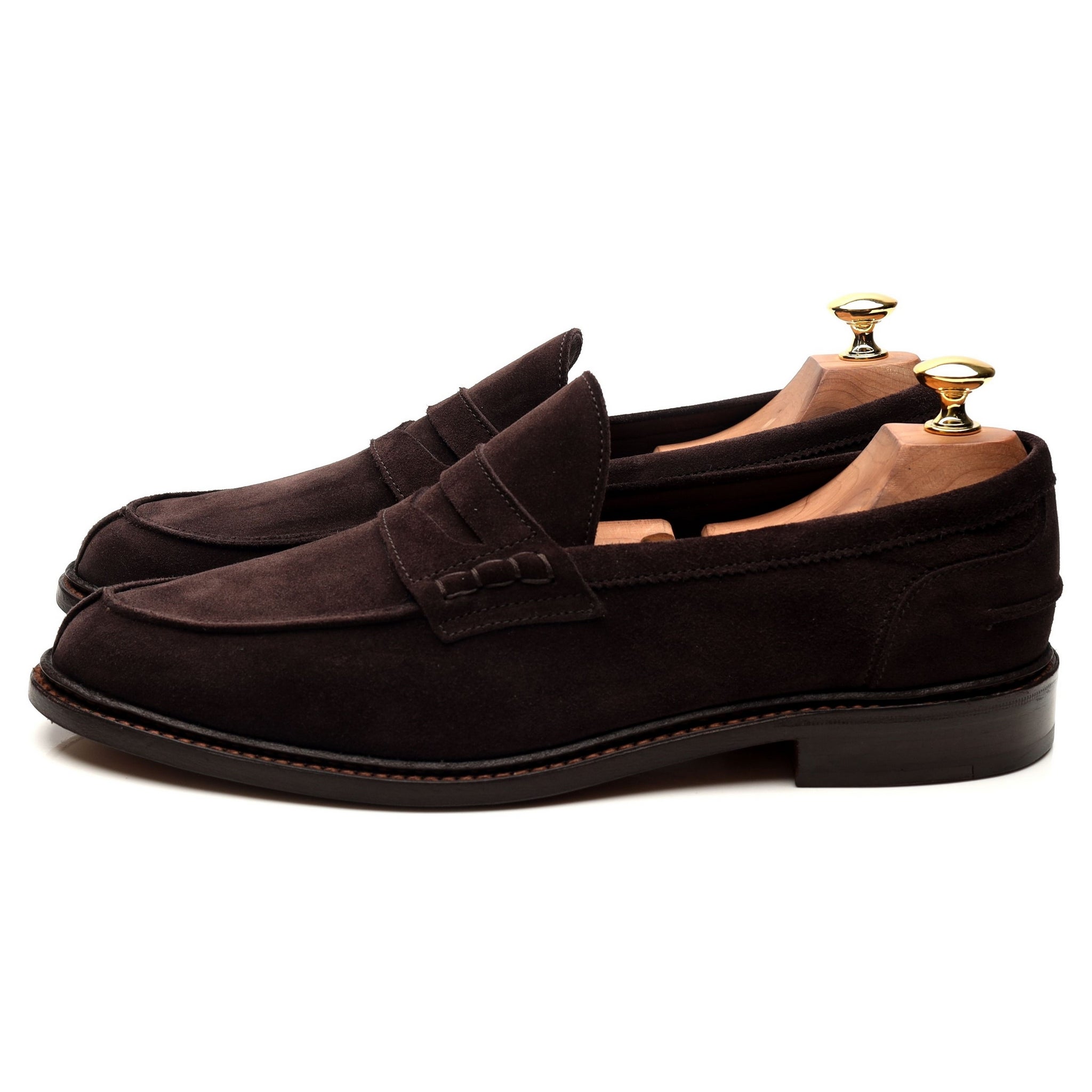 Tricker's Adam mocassin suède marron 9 penny