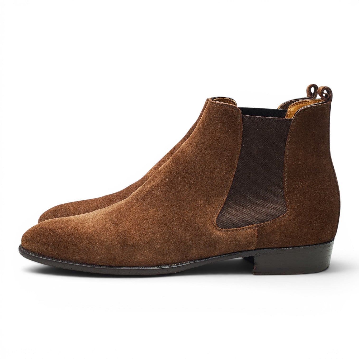 Baudoin & Lange Hicks bottines chelsea daim marron UK 9