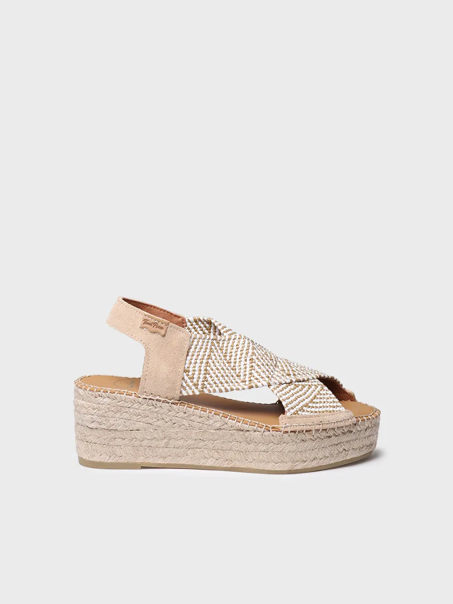 Toni Pons Masai espadrille compensée piedra femme