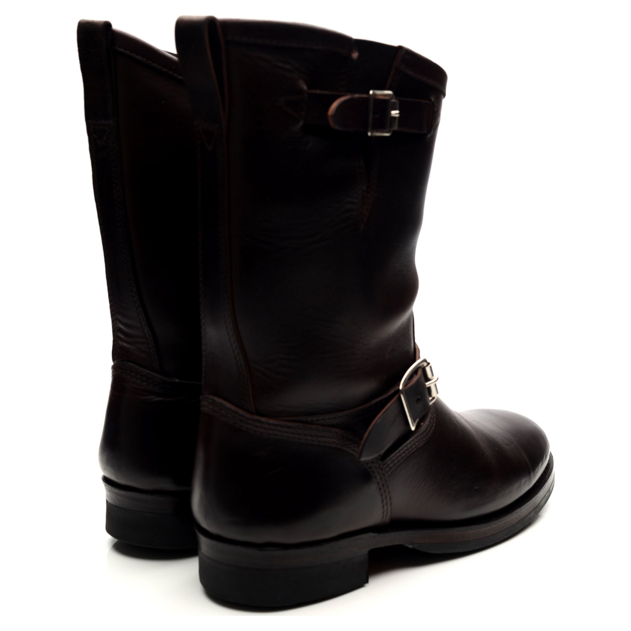 Makers bottes engineer cuir marron foncé 7 UK