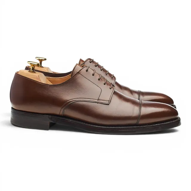 Crockett & Jones Norwich derby cuir marron UK 8