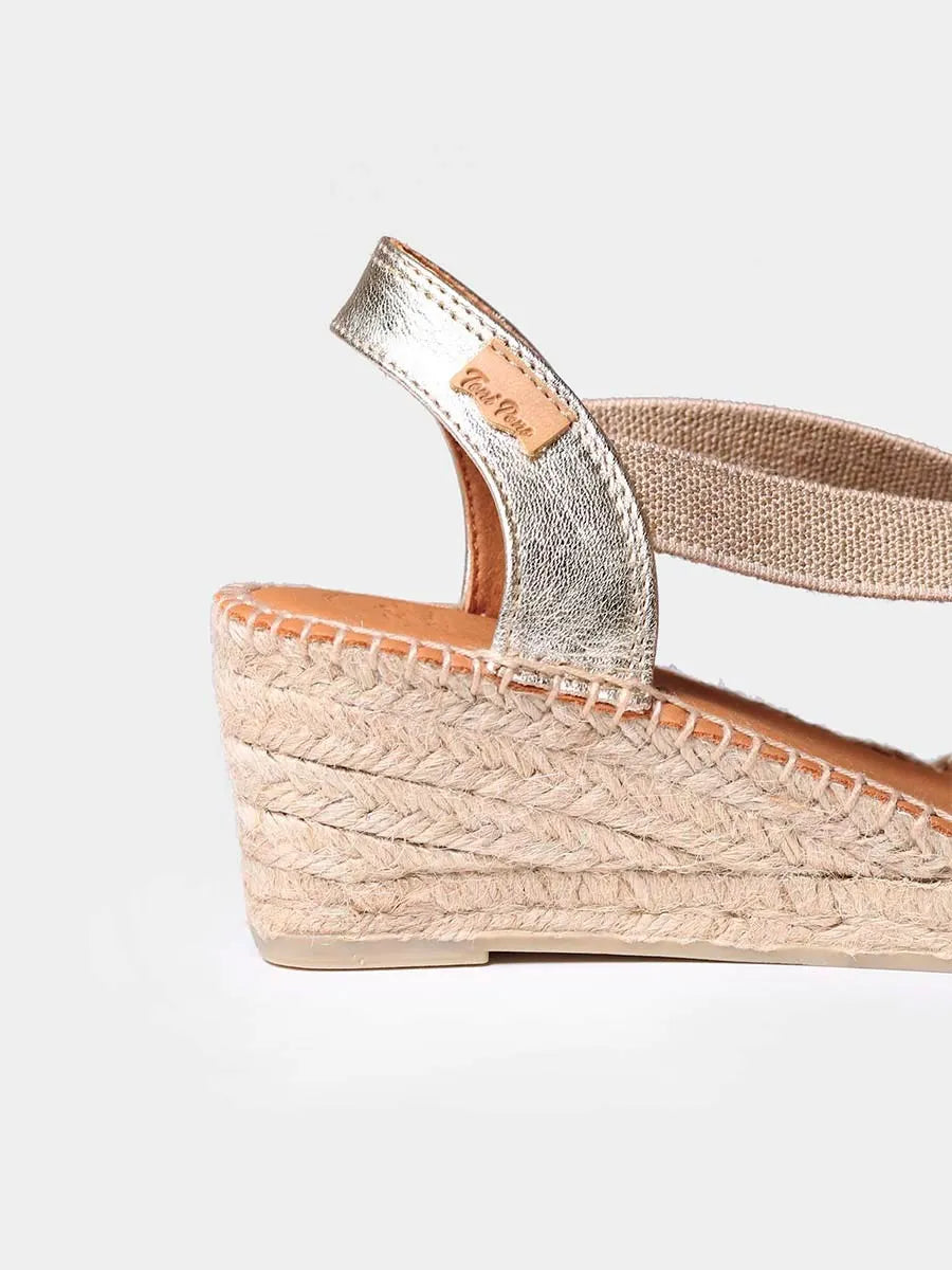 Toni Pons Teide-P espadrilles femme cuir talon 6 cm