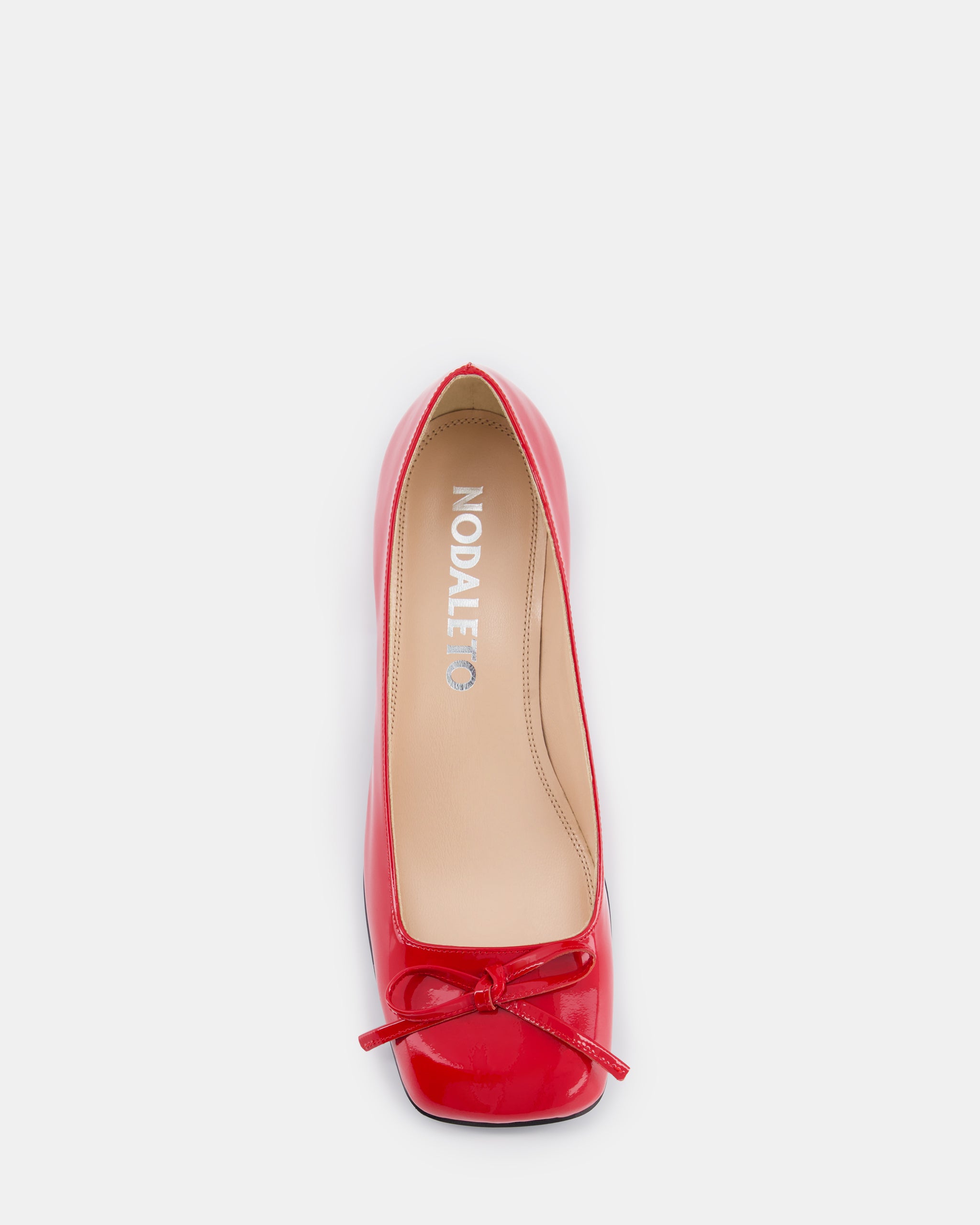 Nodaleto Bulla Node 50 escarpins rouges verni talon 5 cm